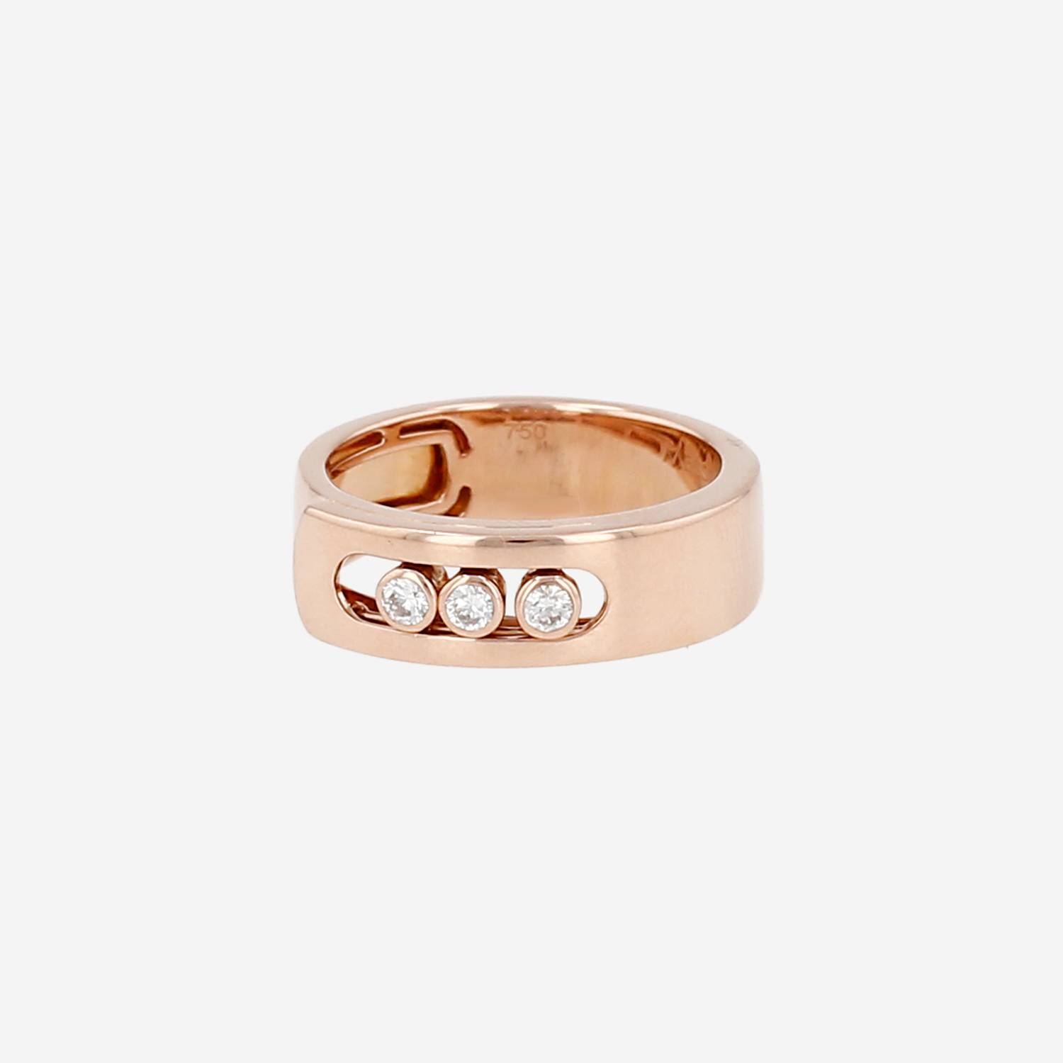 Bague Messika Move Noa en or rose et diamants Bague Messika Move Noa en or rose et diamants