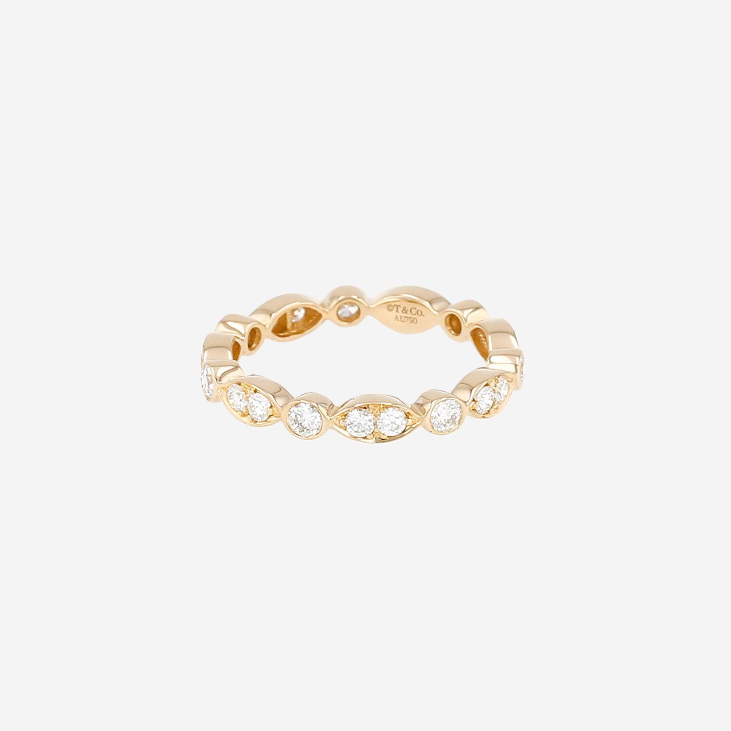 Bague Tiffany & Co Jazz en or rose et diamants Bague Tiffany & Co Jazz en or rose et diamants