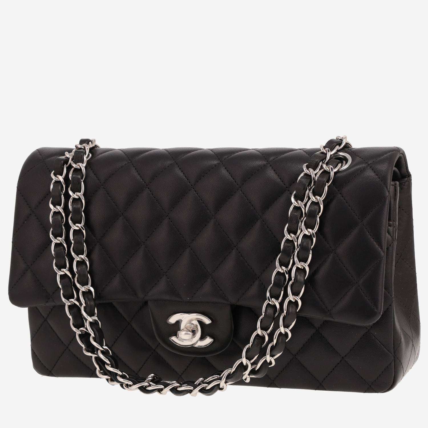 Sac à main Chanel Timeless Classic en cuir matelassé noir Sac à main Chanel Timeless Classic en cuir matelassé noir