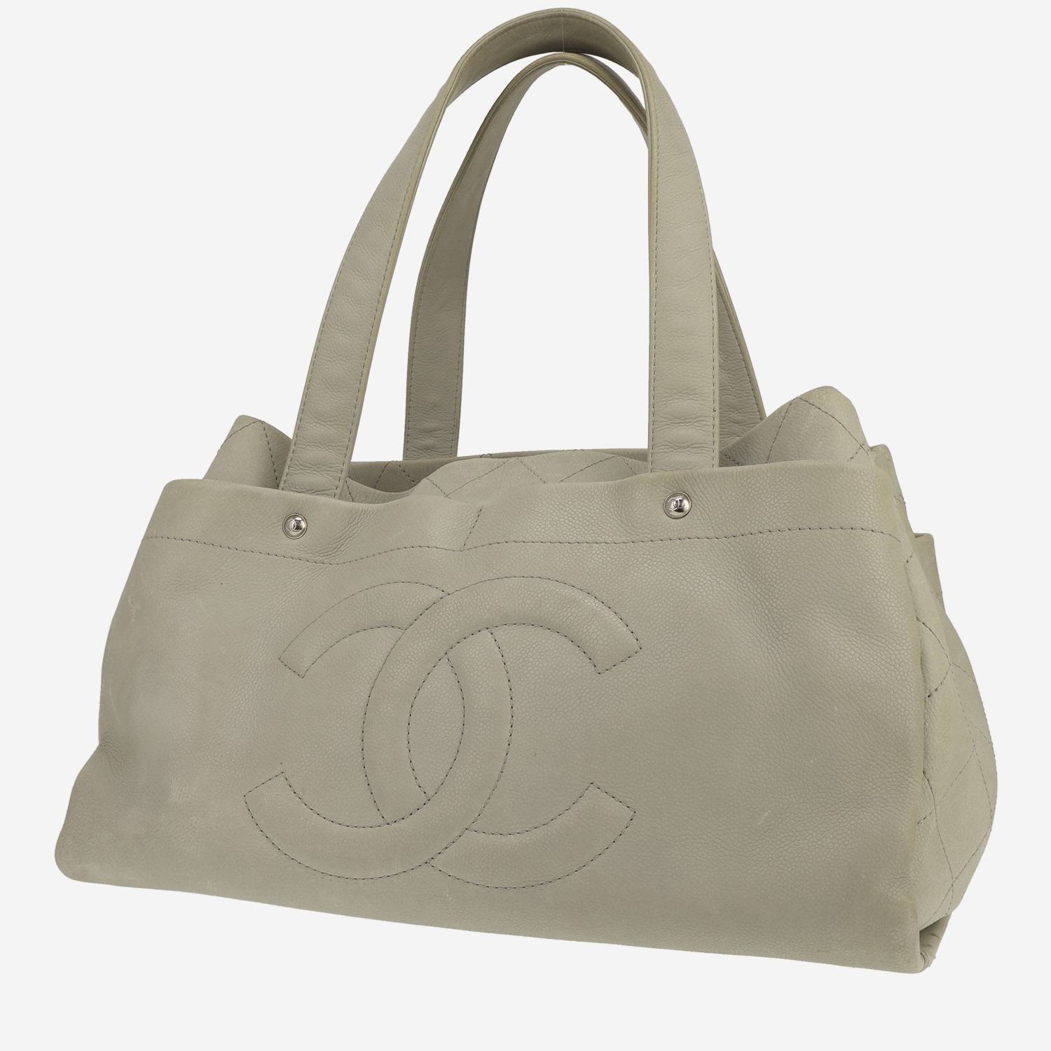 Sac à main Chanel Vintage en cuir gris Sac à main Chanel Vintage en cuir gris