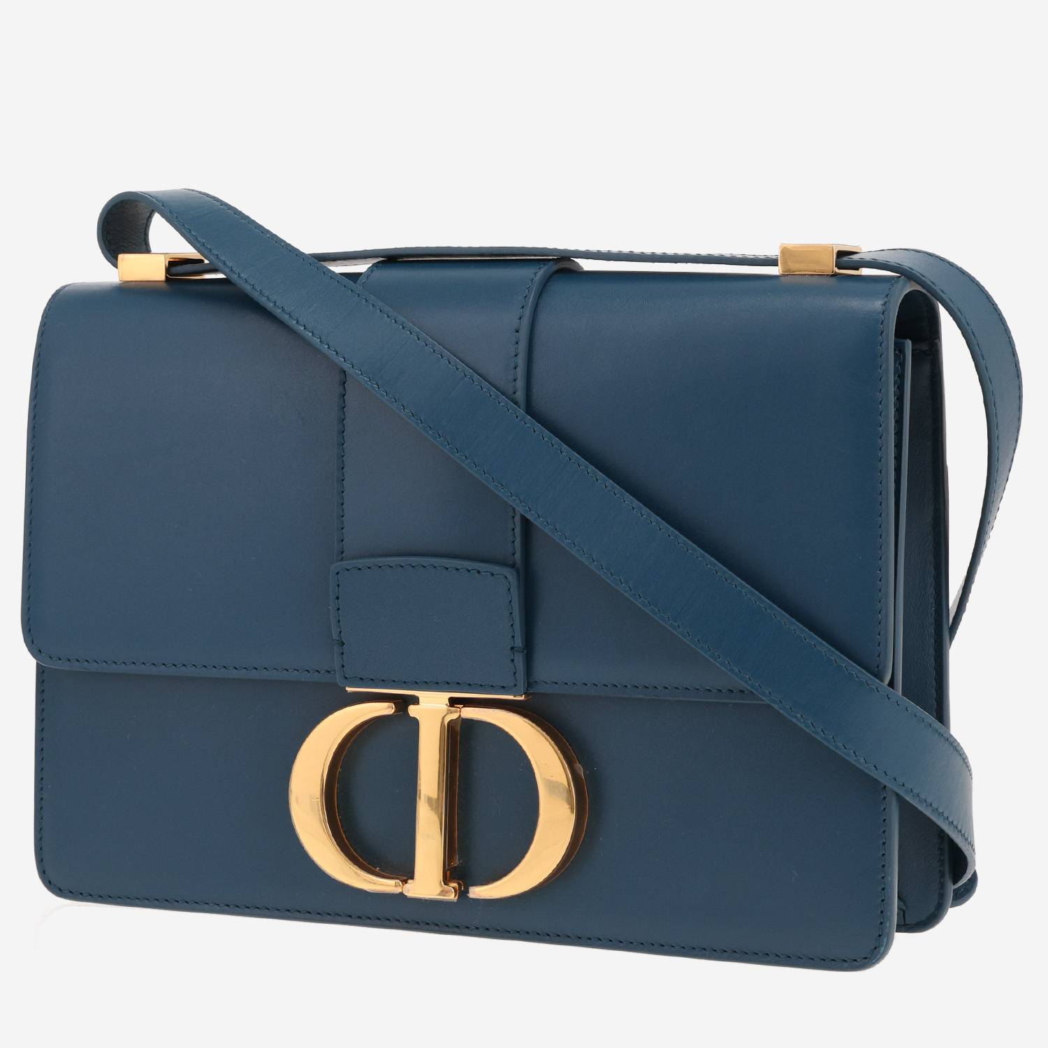 Sac à main Dior 30 Montaigne en cuir bleu Sac à main Dior 30 Montaigne en cuir bleu