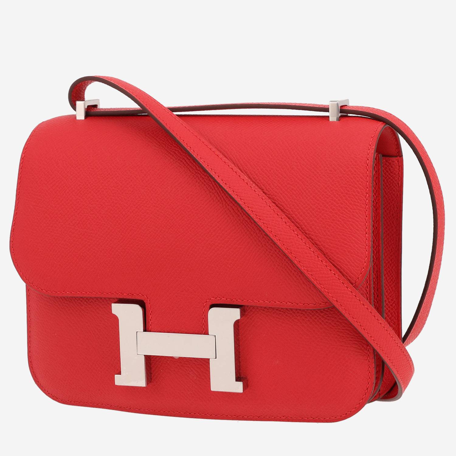 Sac à main Hermès Constance mini en cuir epsom rouge Radieux Sac à main Hermès Constance mini en cuir epsom rouge Radieux