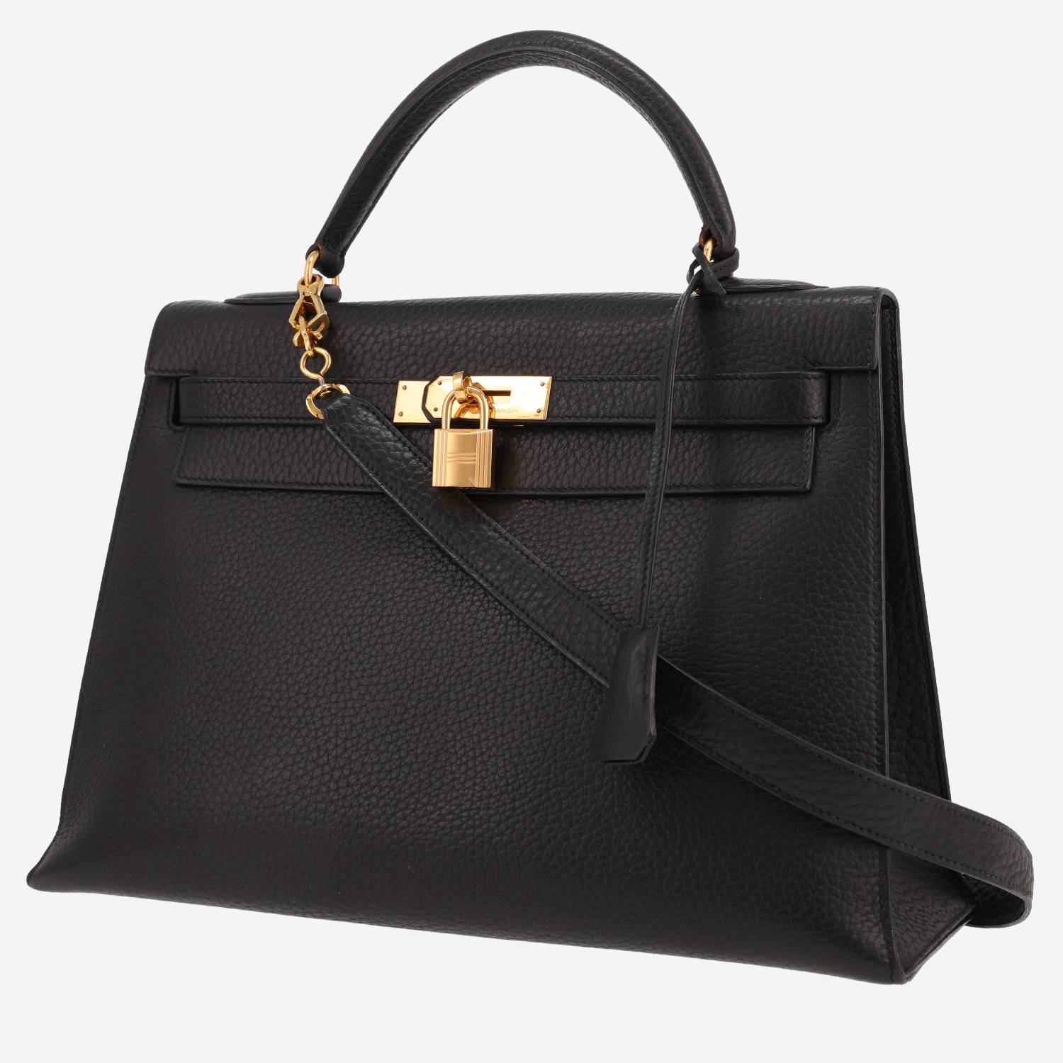 Sac à main Hermès Kelly 32 cm en cuir Ardenne noir Sac à main Hermès Kelly 32 cm en cuir Ardenne noir