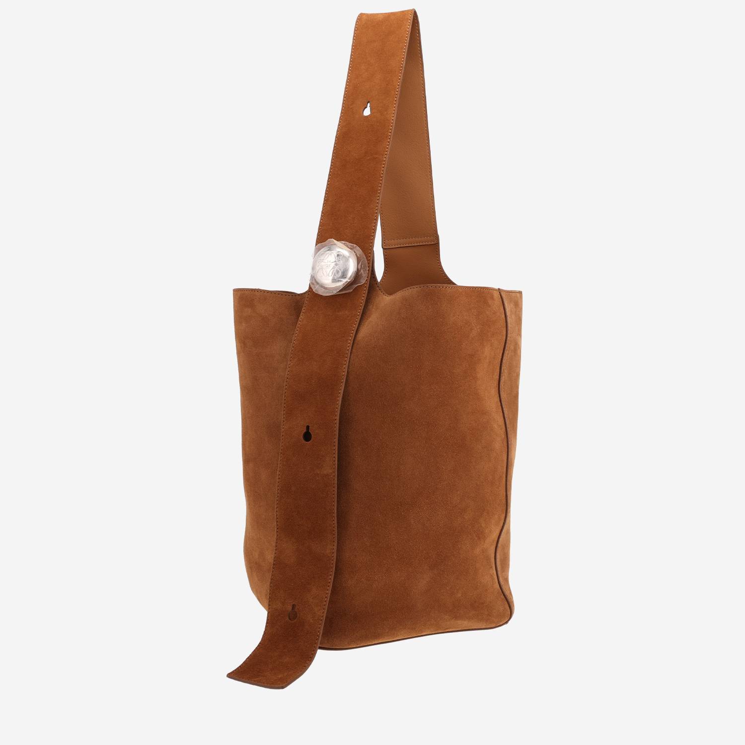Sac à main Loewe Pebble en veau doblis marron Sac à main Loewe Pebble en veau doblis marron