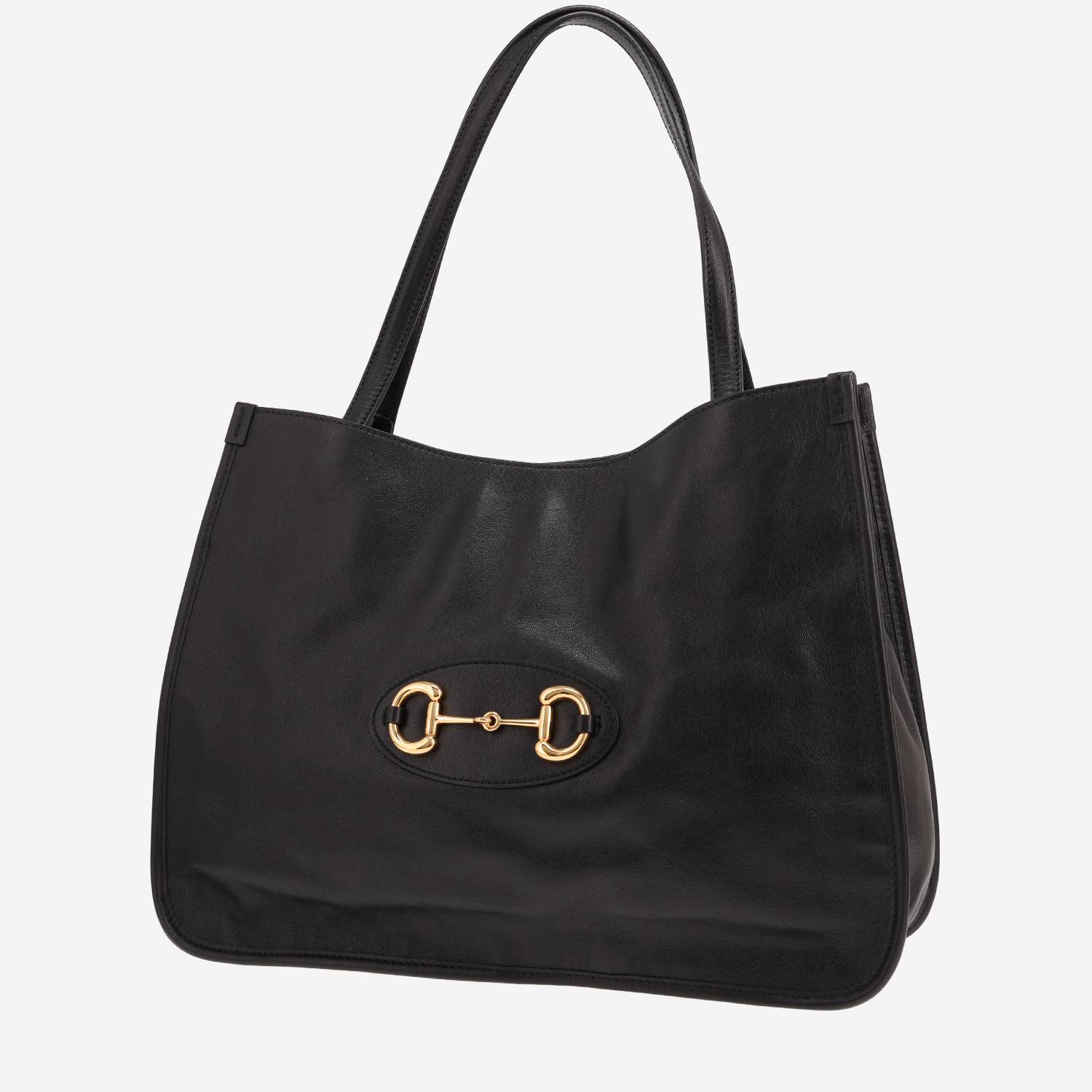 Sac cabas Gucci 1955 Horsebit en cuir noir Sac cabas Gucci 1955 Horsebit en cuir noir