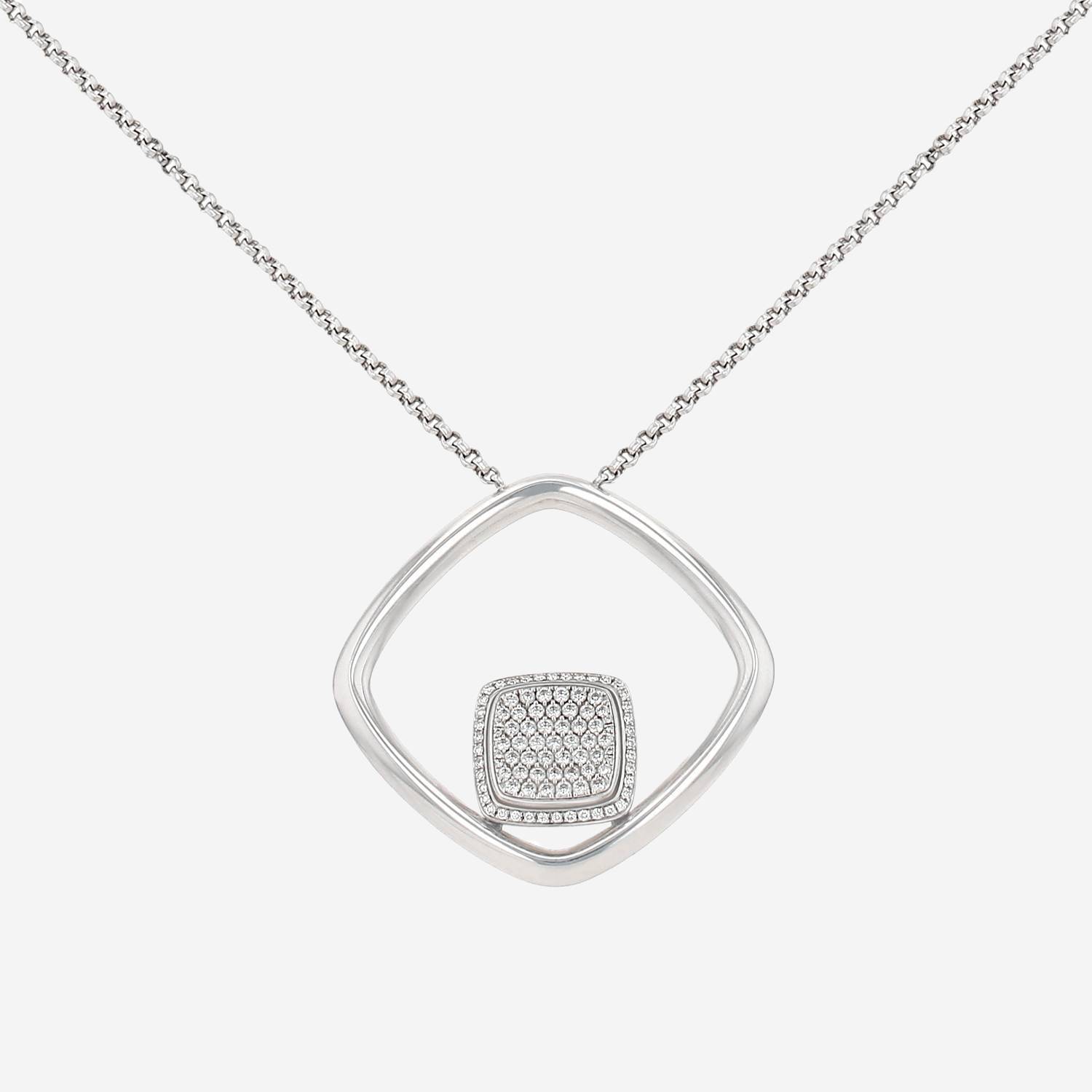 Sautoir Fred Pain de Sucre en or blanc et diamants Sautoir Fred Pain de Sucre en or blanc et diamants